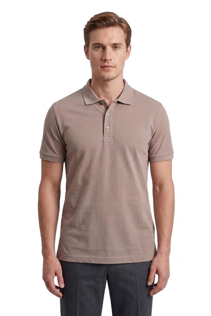 TAŞ Comfort Fit Polo Yaka Pike T-Shirt