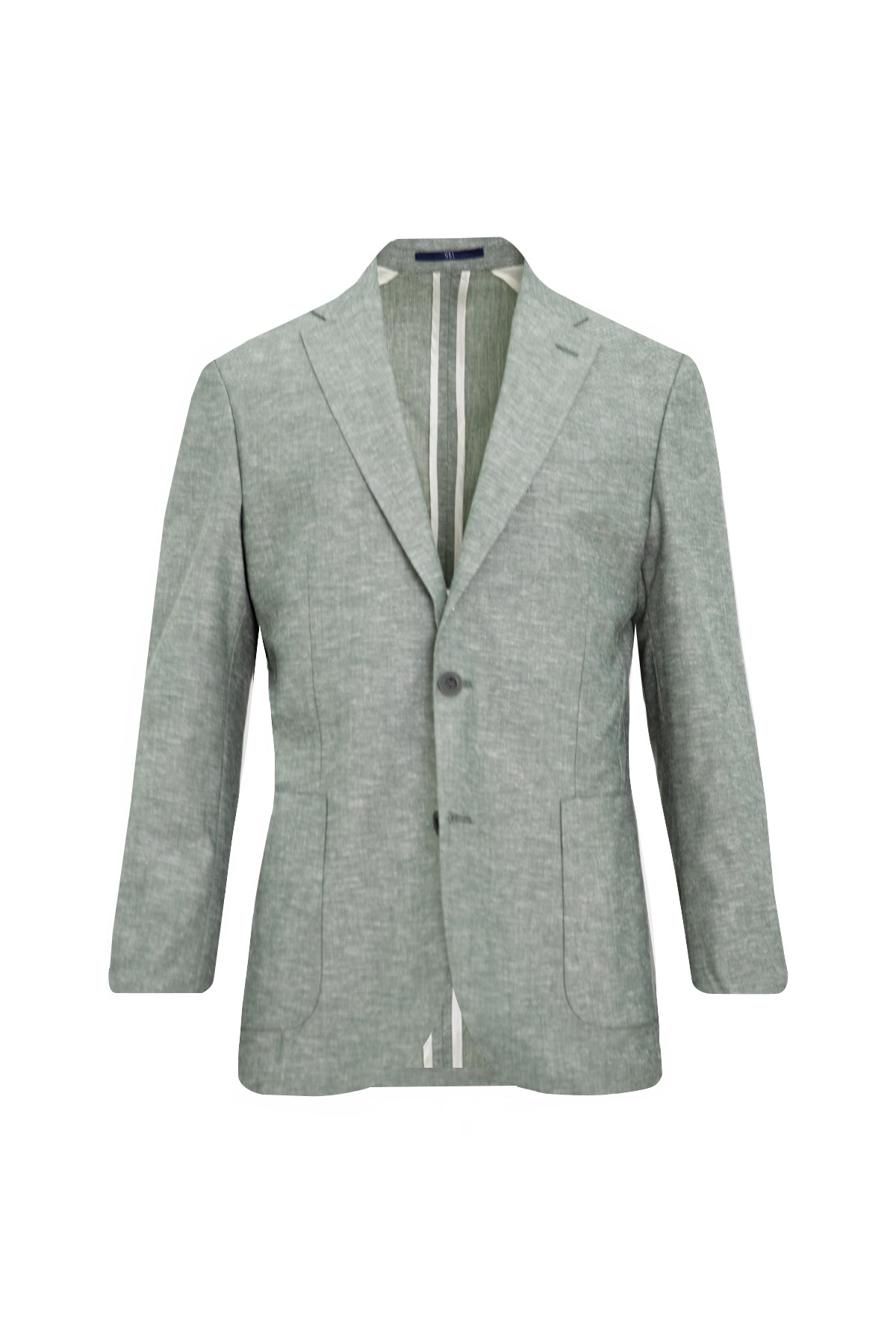 YEŞİL Comfort Fit Casual Keten Ceket