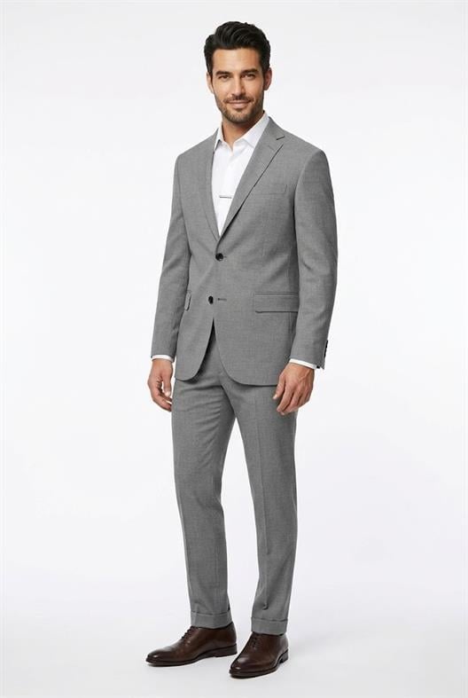 AÇIK GRİ Comfort Fit 6 Drop Takım Elbise