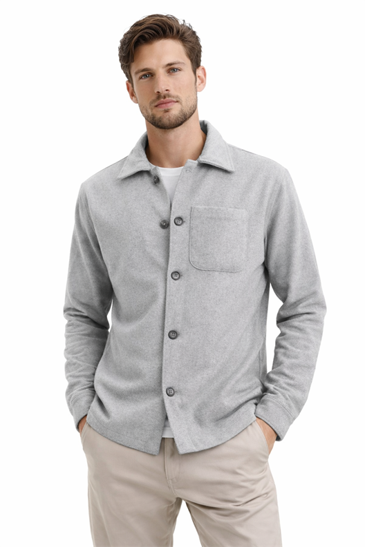 AÇIK GRİ Comfort Fit Gömlek Ceket