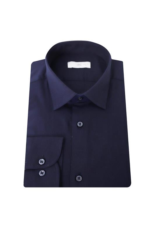 Açık Lacivert Slim Fit Uzun Kol Gömlek
