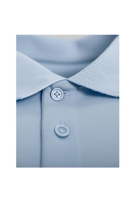 AÇIK MAVİ Comfort Fit Polo Yaka Pike T-Shirt