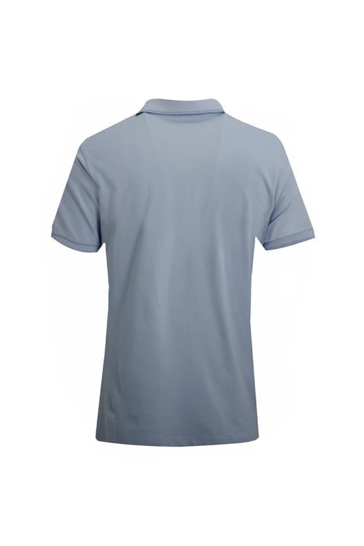 AÇIK MAVİ Comfort Fit Polo Yaka Pike T-Shirt