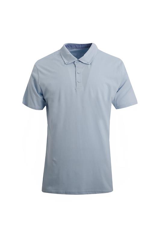 AÇIK MAVİ Comfort Fit Polo Yaka Pike T-Shirt
