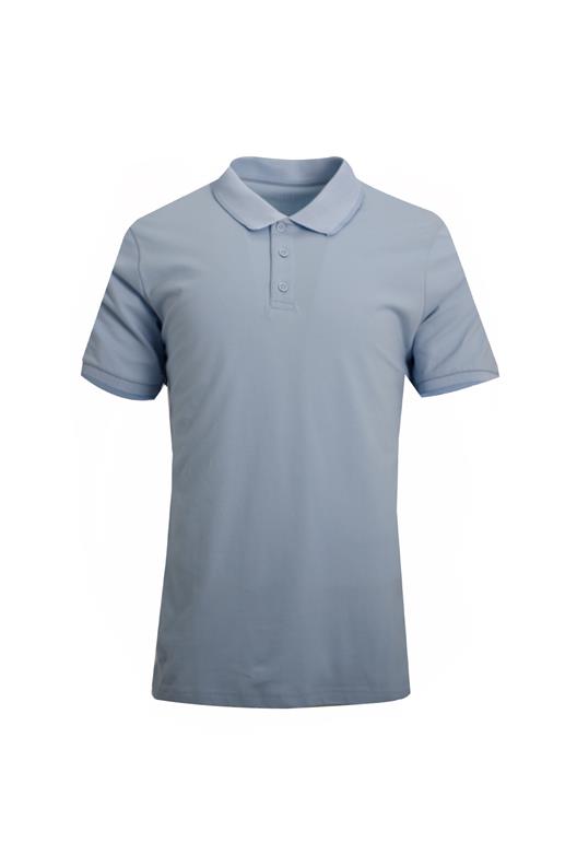 AÇIK MAVİ Comfort Fit Polo Yaka Pike T-Shirt