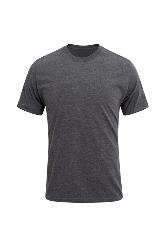 ANTRASİT Bisiklet Yaka Basic T-Shirt