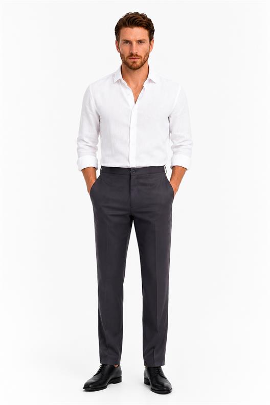 ANTRASİT Comfort Fit Chino Pantolon
