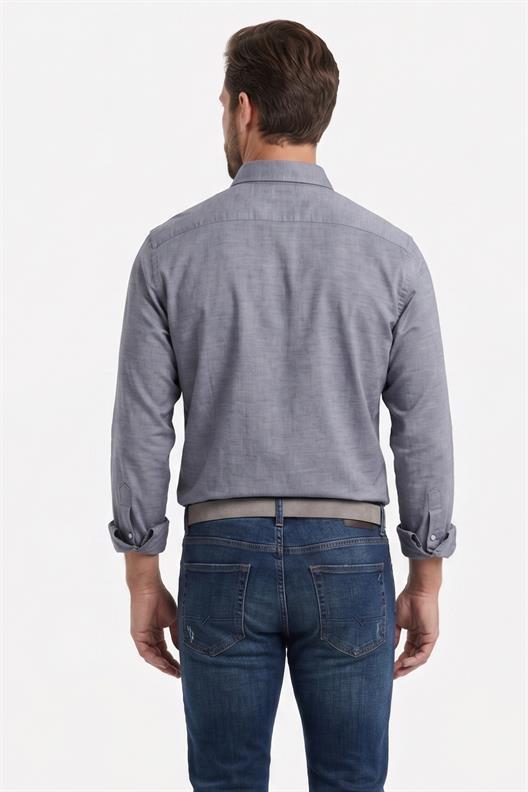 ANTRASİT Comfort Fit Uzun Kol Gömlek