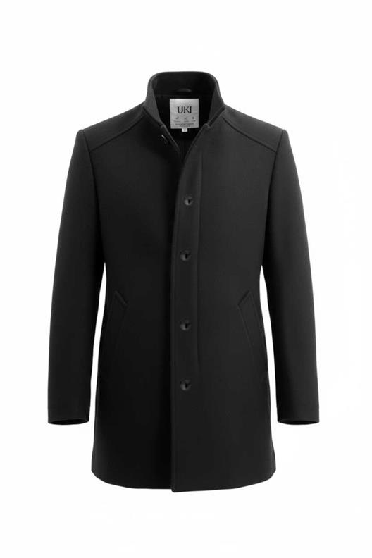 ANTRASİT Kaşe Hakim Yaka Kaban