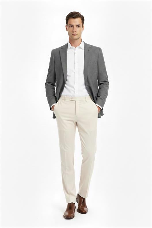 ANTRASİT Mono Yaka Klasik Ceket