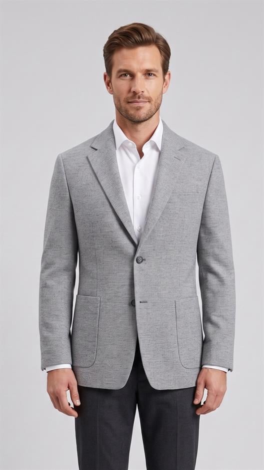 ANTRASİT Mono Yaka Klasik Ceket