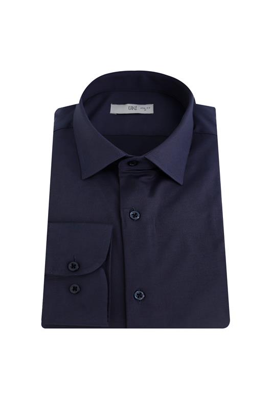 ANTRASİT Pamuk Saten Gömlek