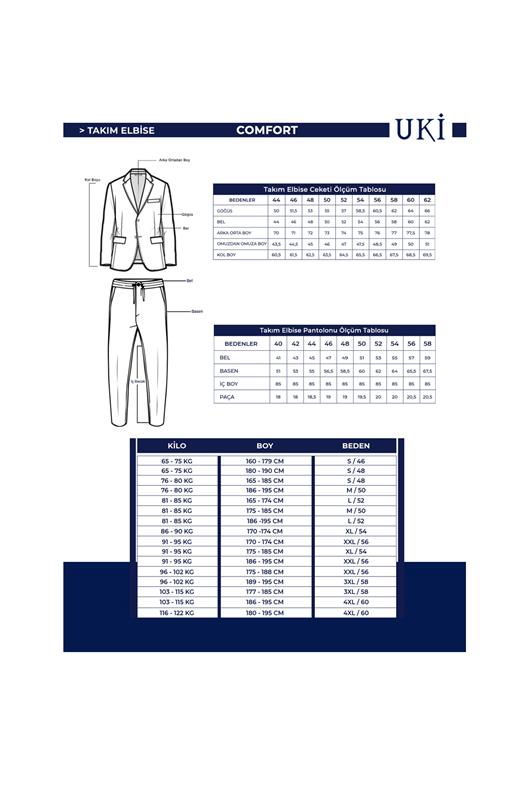 ANTRASİT Takım Elbise Comfort Fit