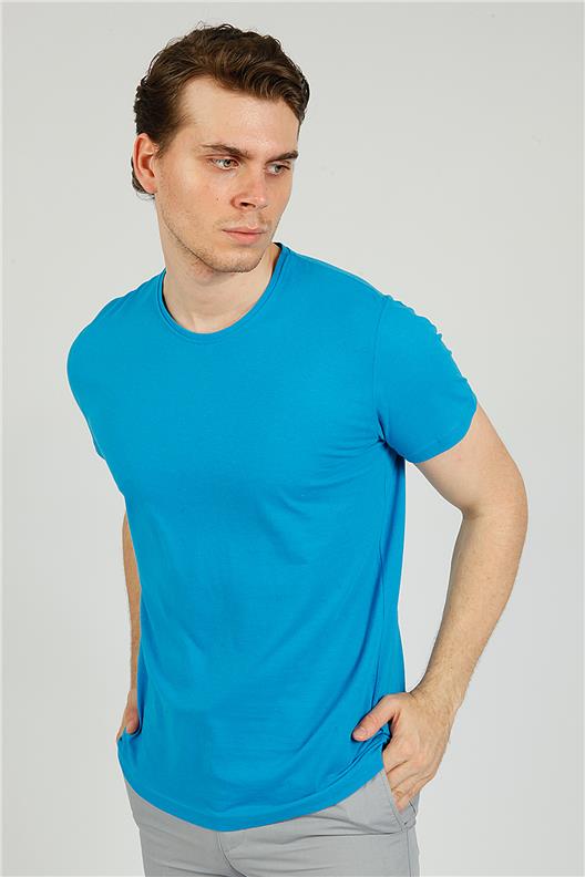 Aqua Comfort Fit Bisiklet Yaka T-Shirt