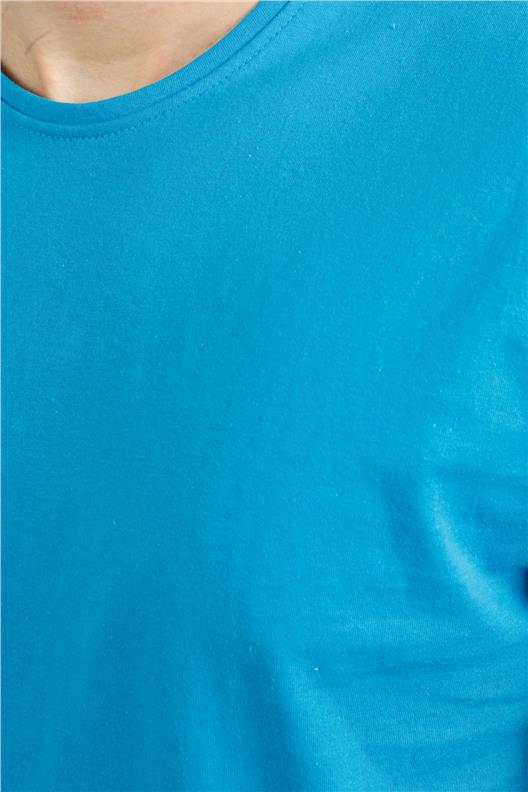 Aqua Comfort Fit Bisiklet Yaka T-Shirt