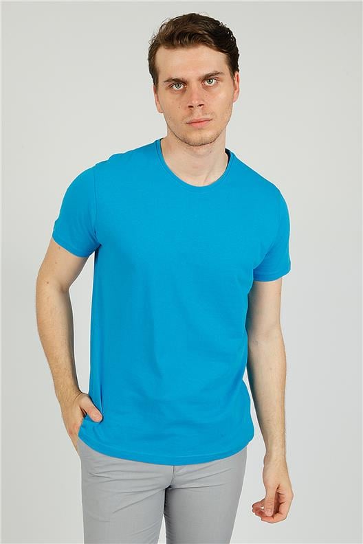 Aqua Comfort Fit Bisiklet Yaka T-Shirt
