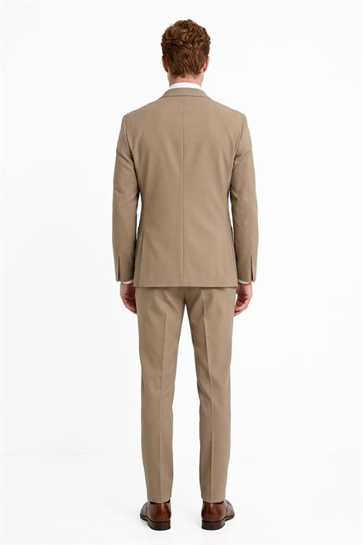 BEJ Comfort Fit 6 Drop Takım Elbise