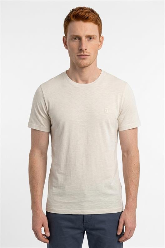 BEJ Denim Marker Modal Bisiklet Yaka T-shirt