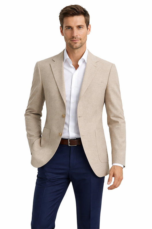 BEJ Mono Yaka Klasik Ceket