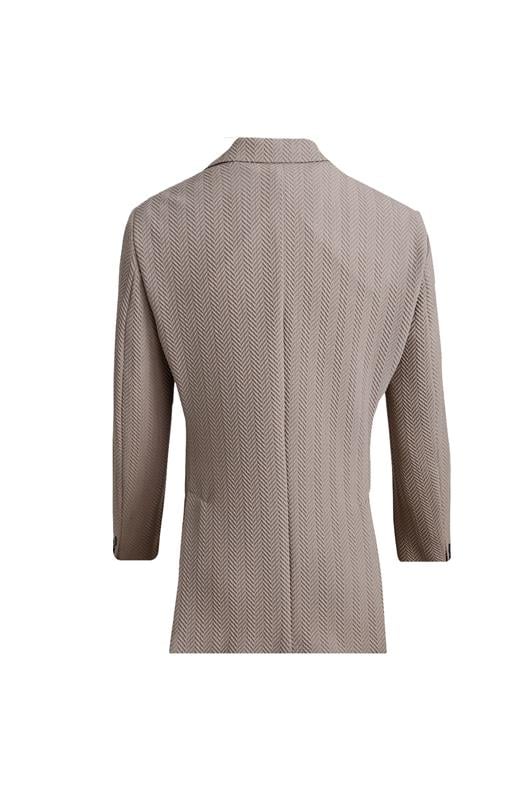 BEJ Mono Yaka, Torba Cep, Çift Yırtmaç Ceket