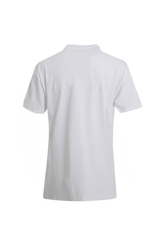 BEYAZ Bisiklet Yaka T-Shirt