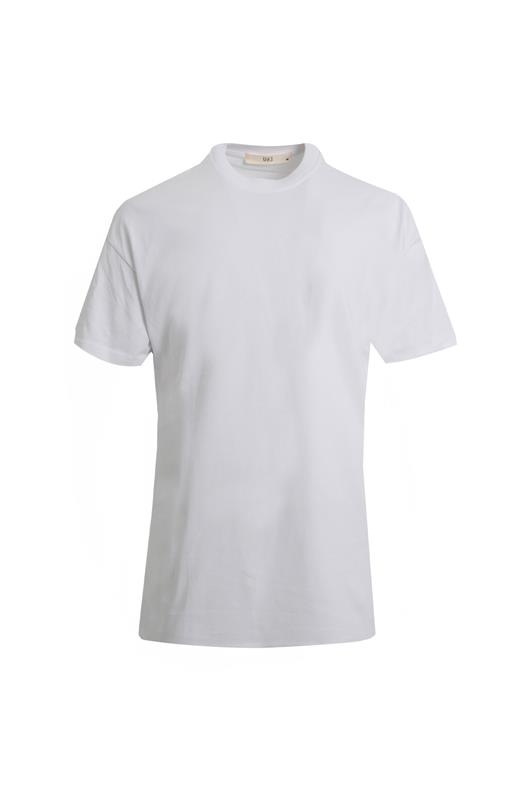BEYAZ Bisiklet Yaka T-Shirt