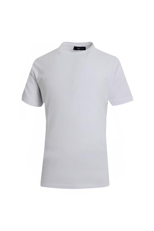 BEYAZ Comfort Fit Bisiklet Yaka Basic T-Shirt