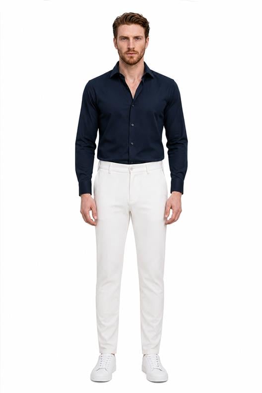 BEYAZ Comfort Fit Chino Pantolon