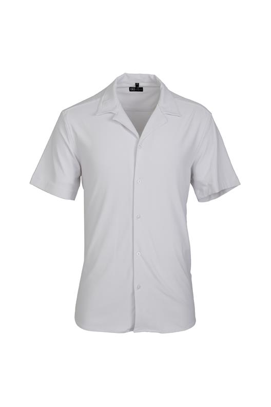 BEYAZ Comfort Fit Kısa Kol Gömlek