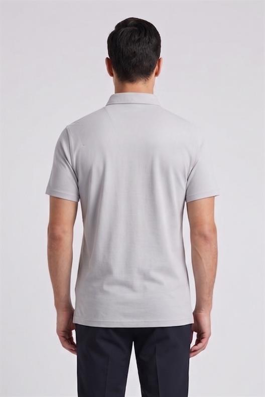 BEYAZ Comfort Fit Polo Yaka Pike T-Shirt