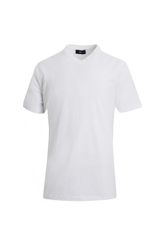 BEYAZ Comfort Fit V Yaka Basic T-Shirt