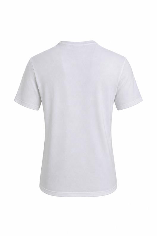 BEYAZ Dark In Black Baskılı Modal Bisiklet Yaka T-shirt