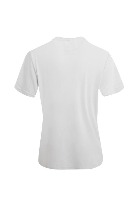 BEYAZ Denim Marker Modal Bisiklet Yaka T-shirt