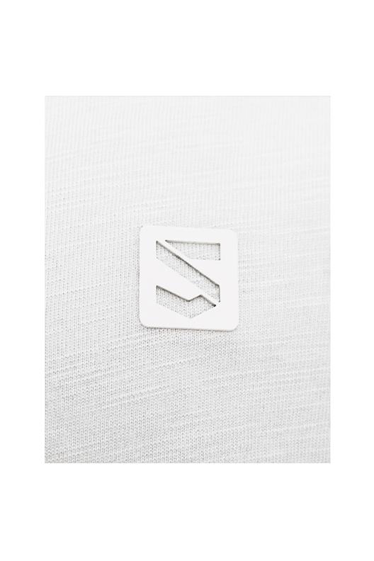 BEYAZ Denim Marker Modal Bisiklet Yaka T-shirt