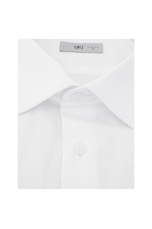 BEYAZ Slim Fit Uzun Kol Gömlek