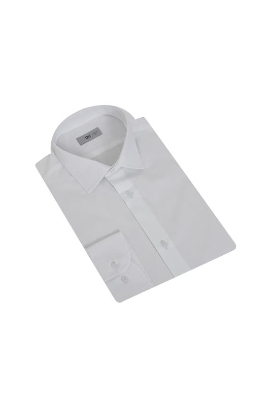 BEYAZ Slim Fit Uzun Kol Gömlek