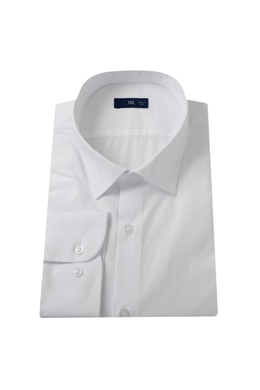 BEYAZ Slim Fit Uzun Kol Gömlek