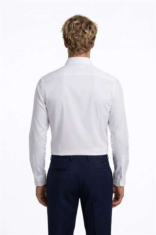 BEYAZ Slim Fit Uzun Kol Gömlek