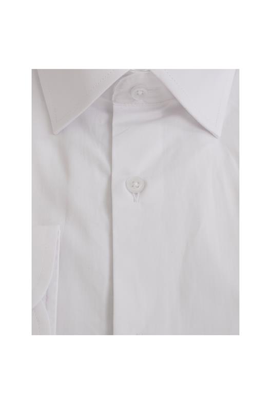 BEYAZ Slim Fit Uzun Kol Gömlek