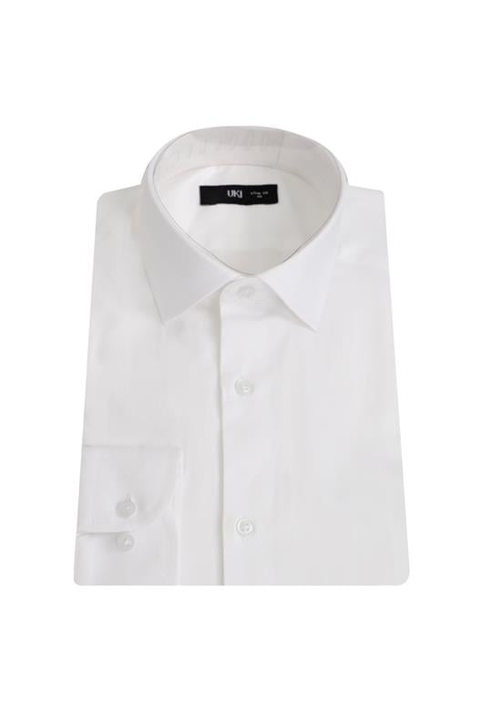 BEYAZ Slim Fit Uzun Kol Gömlek