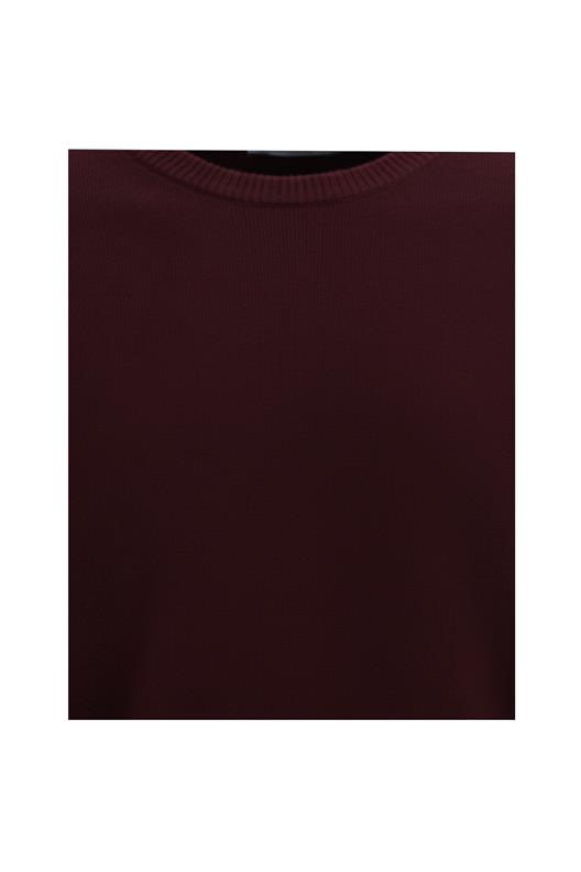 BORDO Bisiklet Yaka Triko Kazak
