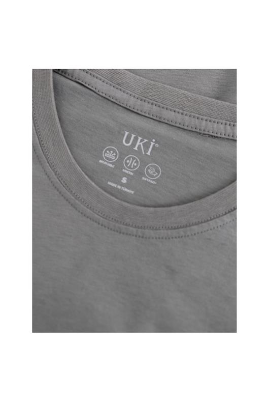 ÇAĞLA Comfort Fit Bisiklet Yaka Basic T-Shirt