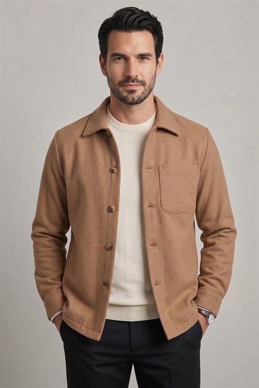 CAMEL Comfort Fit Gömlek Ceket