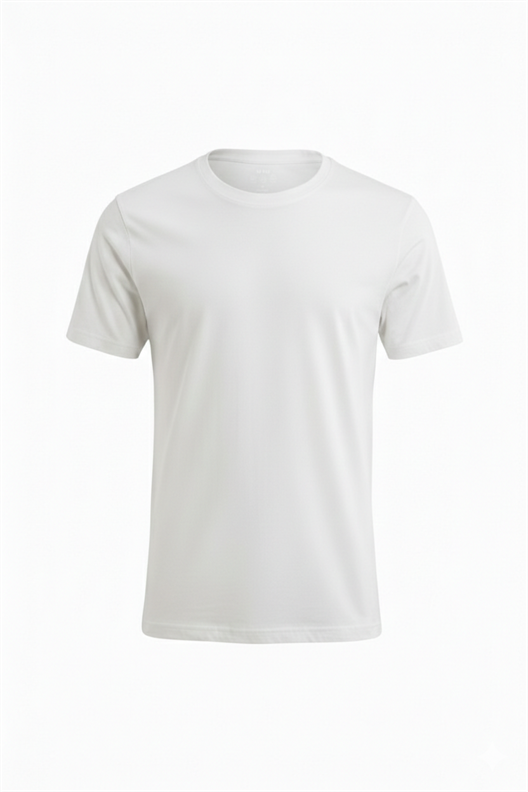 EKRU Comfort Fit Bisiklet Yaka Basic T-Shirt