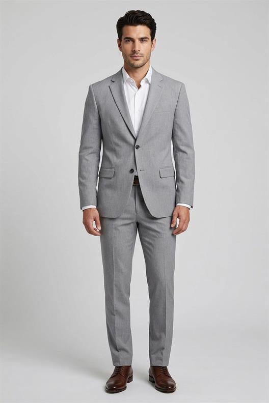 GRİ 4 Drop Klasik Takım Elbise