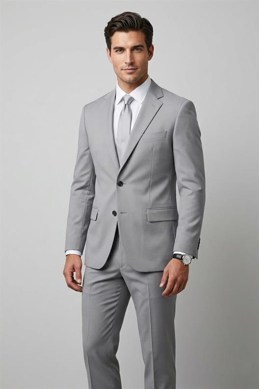 GRİ 6 Drop Klasik Takım Elbise