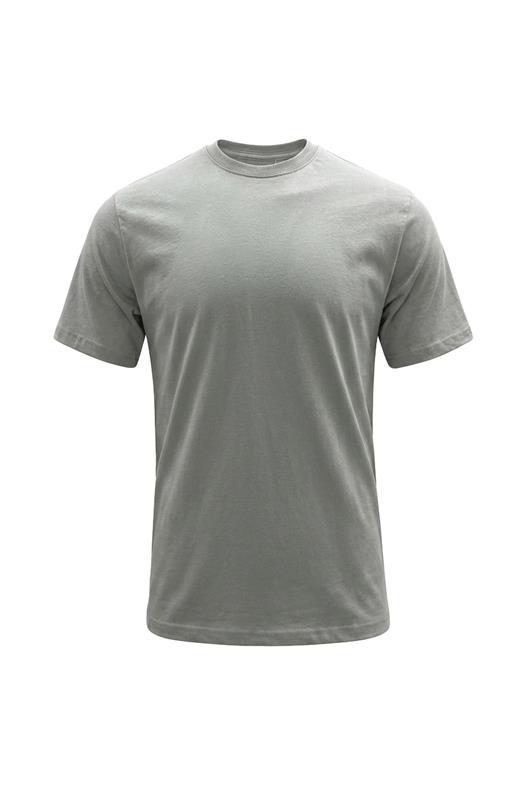 GRİ Bisiklet Yaka Basic T-Shirt