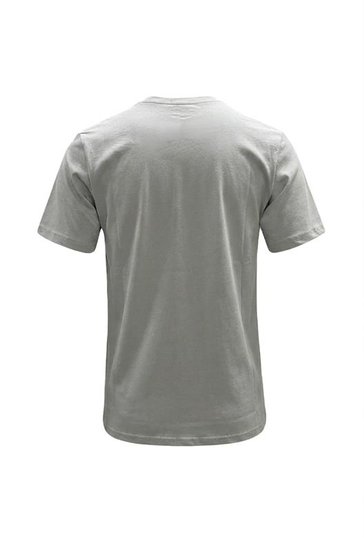 GRİ Bisiklet Yaka Basic T-Shirt