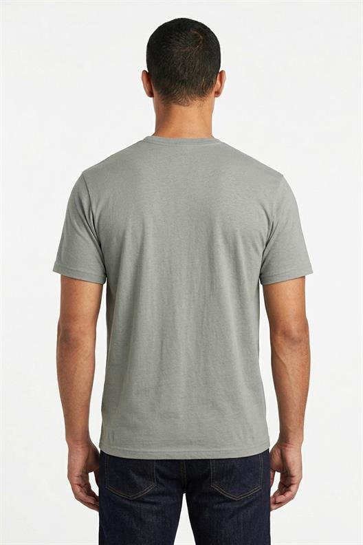 GRİ Bisiklet Yaka Basic T-Shirt