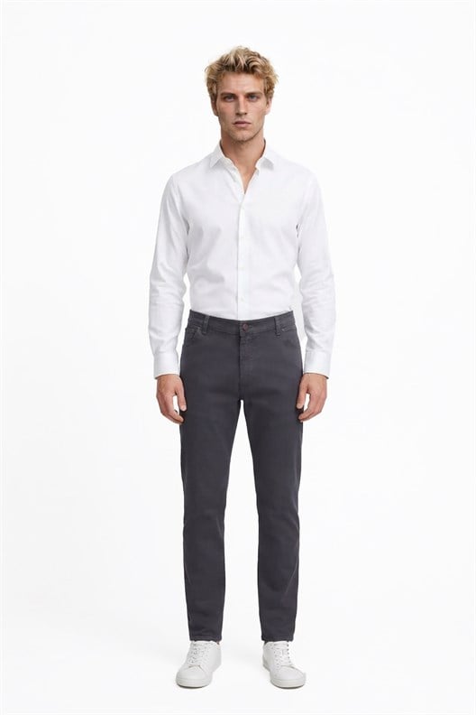 GRİ Comfort Fit 5 Cep Pantolon
